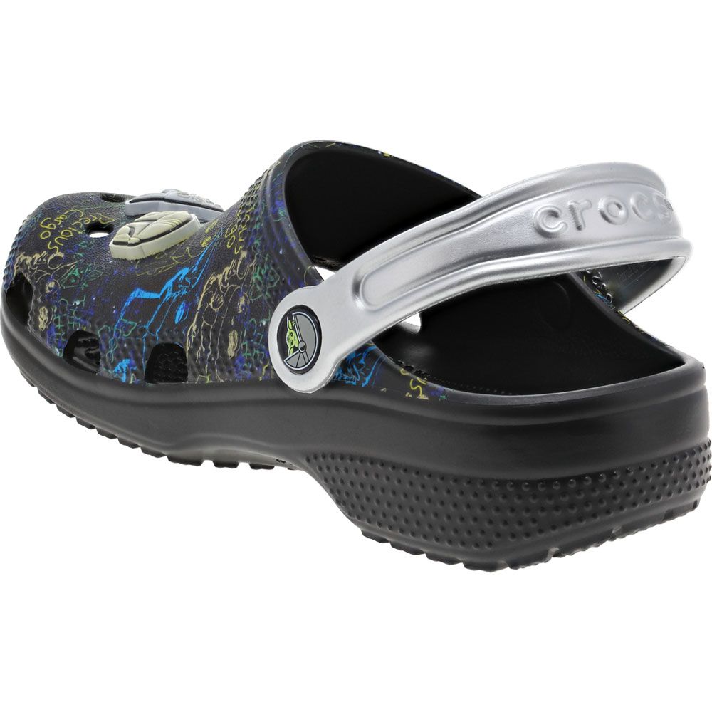 Crocs Classic Grogu K Water Sandals - Boys | Girls Black Back View
