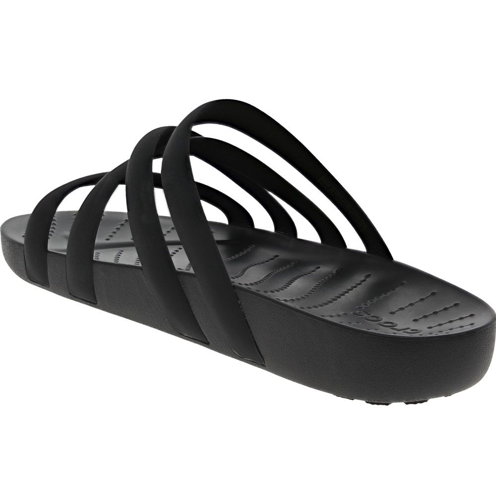Crocs Splash Strappy Water Sandals - Womens Black Back View