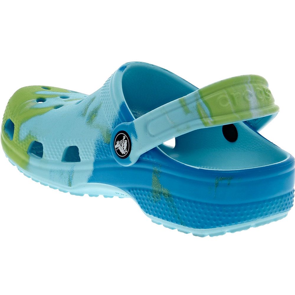 Crocs Classic Ombre Water Sandals - Boys | Girls Artic Blue Multi Back View