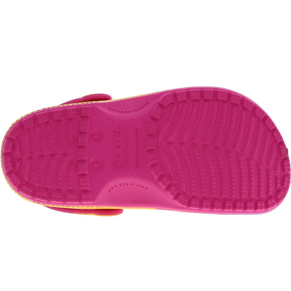 Crocs Classic Ombre Water Sandals - Boys | Girls Juice Multi Sole View