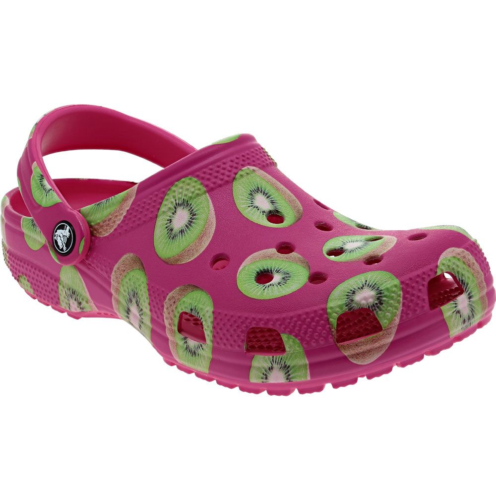 Crocs Classic Hyper Real Clog Water Sandals Pink Kiwi
