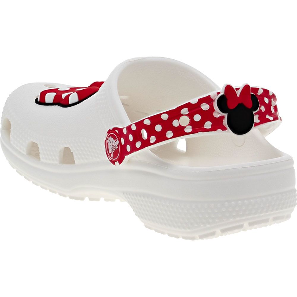 Crocs Classic Minnie Water Sandals - Boys | Girls White Red Back View