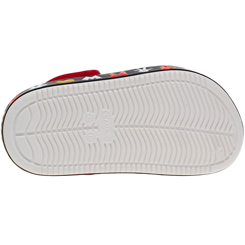 Crocs Mickey Off Court Water Sandals - Boys | Girls White Black Red Sole View