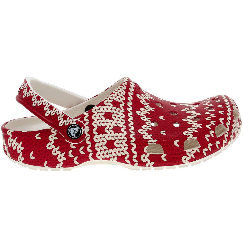 Crocs Classic Holiday Sweater Clog Sandals - Mens | Womens Multi Side View