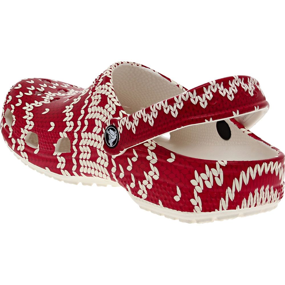 Crocs Classic Holiday Sweater Clog Sandals - Mens | Womens Multi Back View