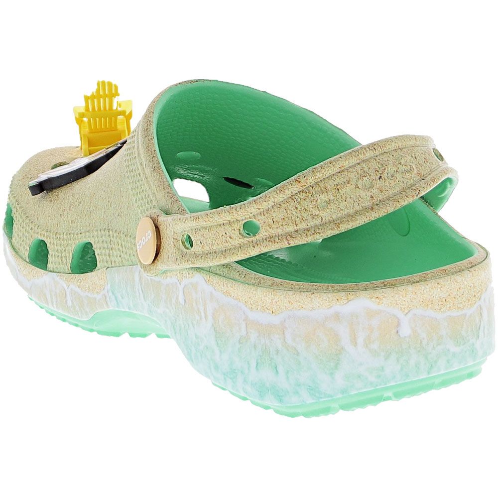 Crocs Margaritaville Beach Classic Clog Sandals - Mens | Womens Pistachio Back View