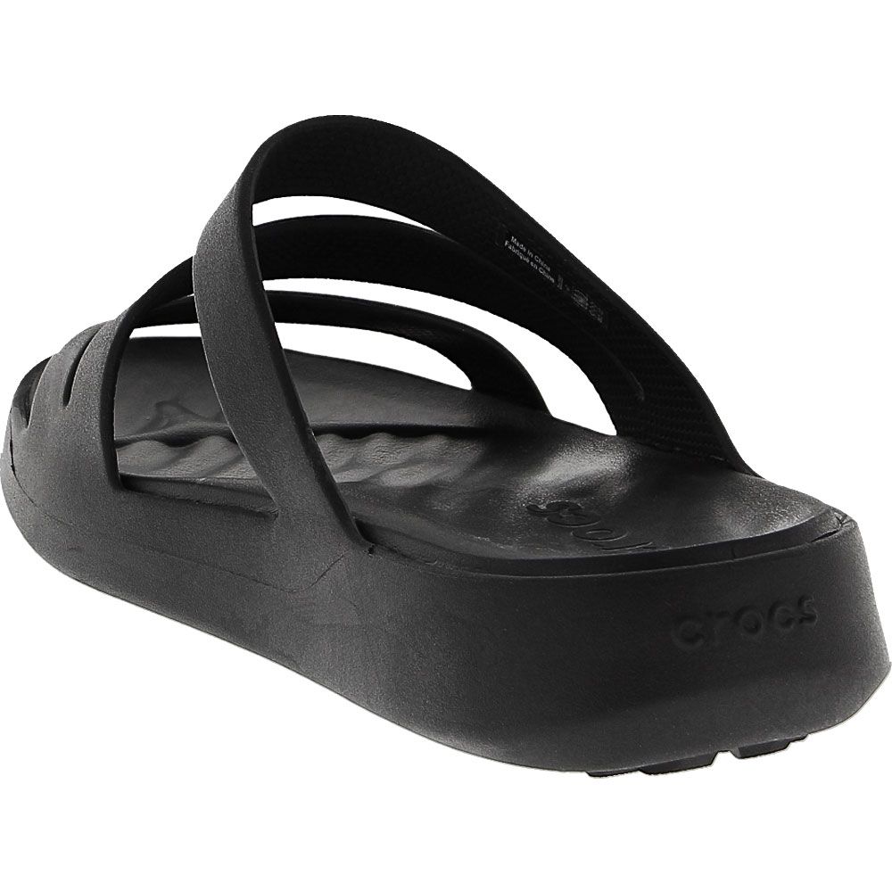 Crocs Getaway Strappy Sandals - Womens Black Back View