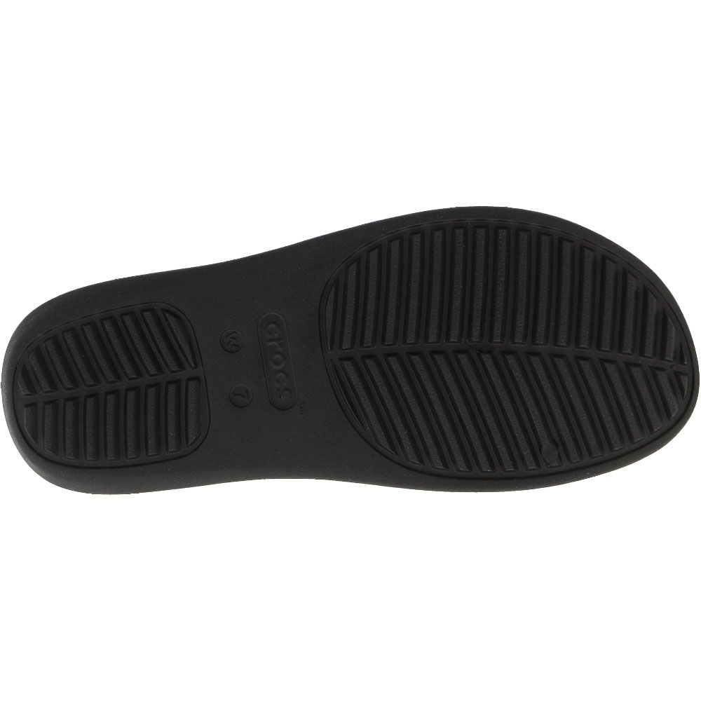 Crocs Getaway Strappy Sandals - Womens Black Sole View