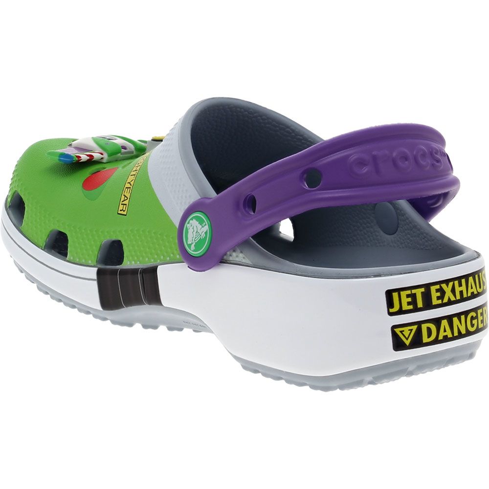 Crocs Toy Story Buzz Lightyear Clog Sandals - Boys | Girls Blue Grey Back View