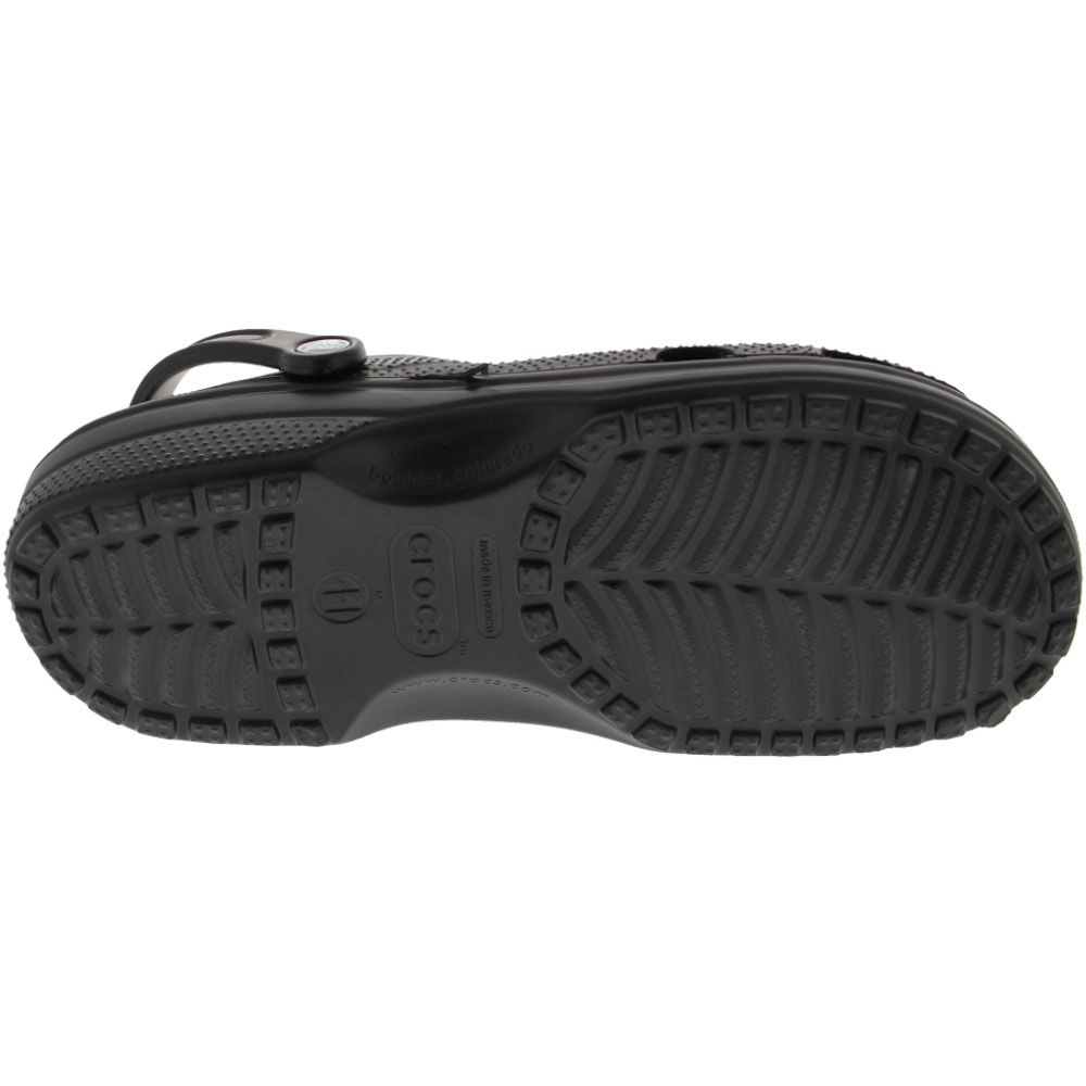 Crocs Classic Clog Sandal - Unisex Black Sole View
