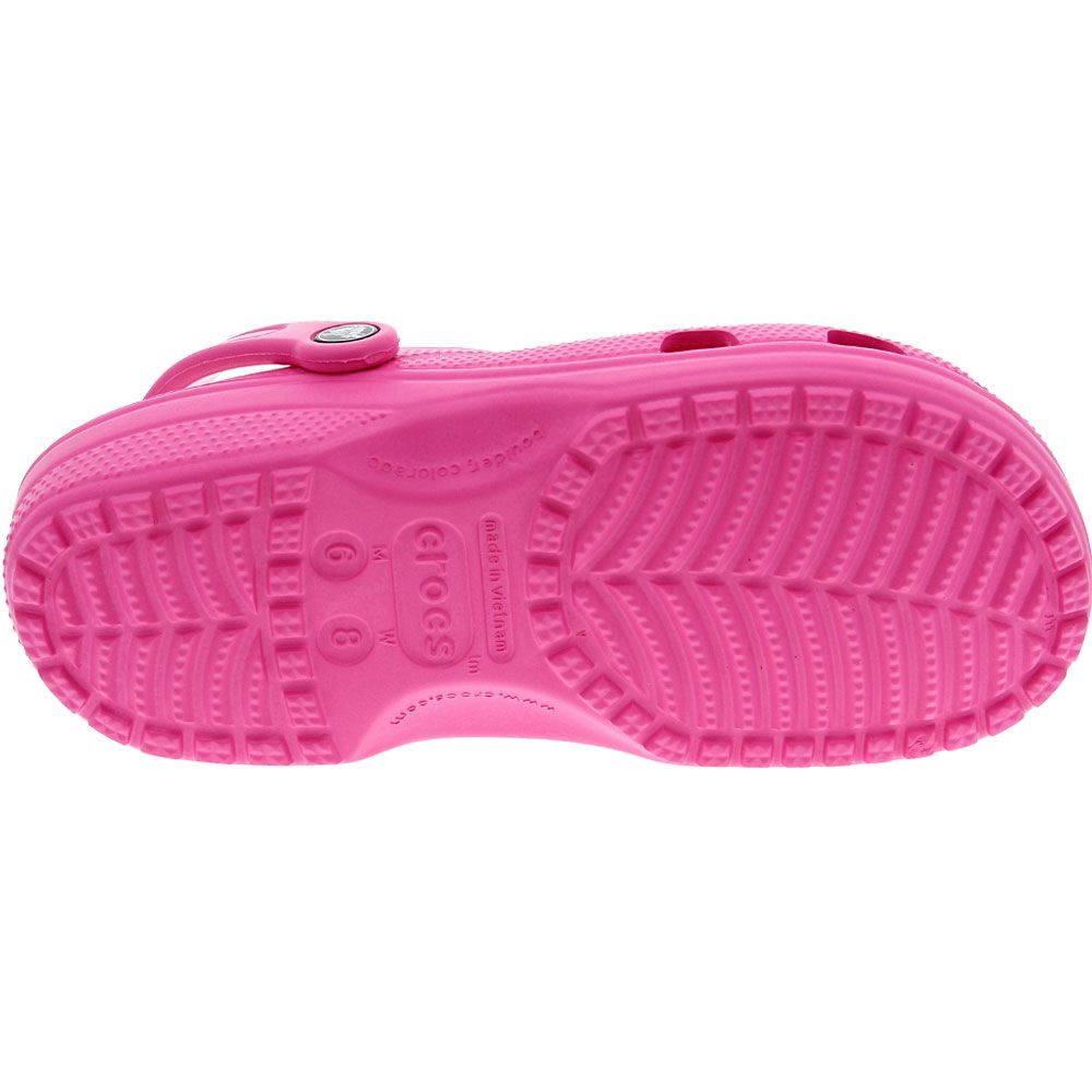 Crocs Classic Clog Sandal - Unisex Electric Pink Sole View