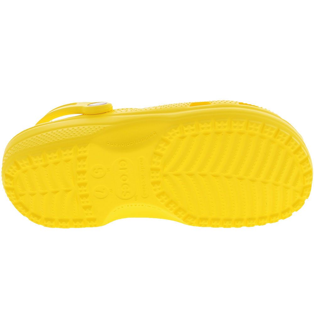 Crocs Classic Clog Sandal - Unisex Lemon Sole View