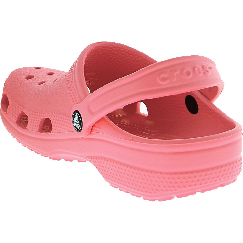 Crocs Classic Clog Sandal - Unisex Pink Lemonade Back View