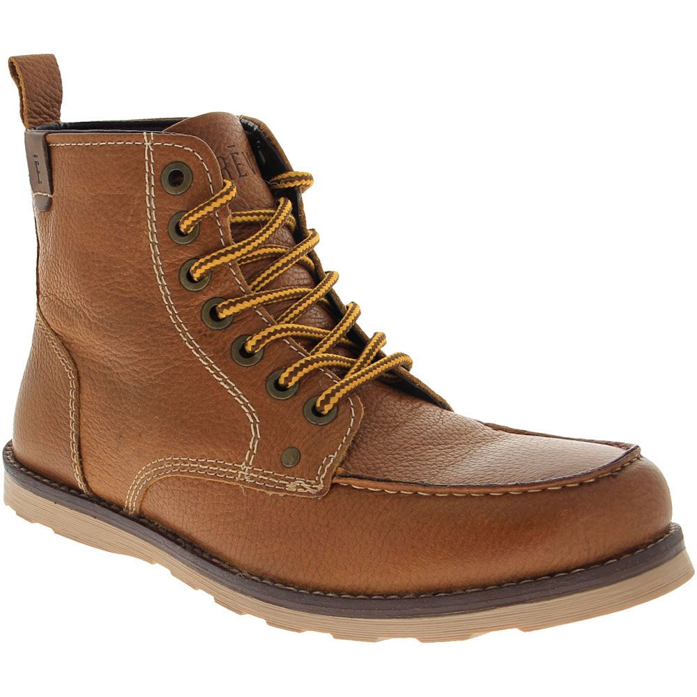 Crevo Buck Lace Up Ankle Boots - Mens Caramel