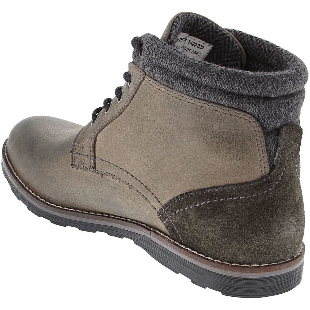 Crevo Geoff Mens Casual Ankle Boots Grey Back View