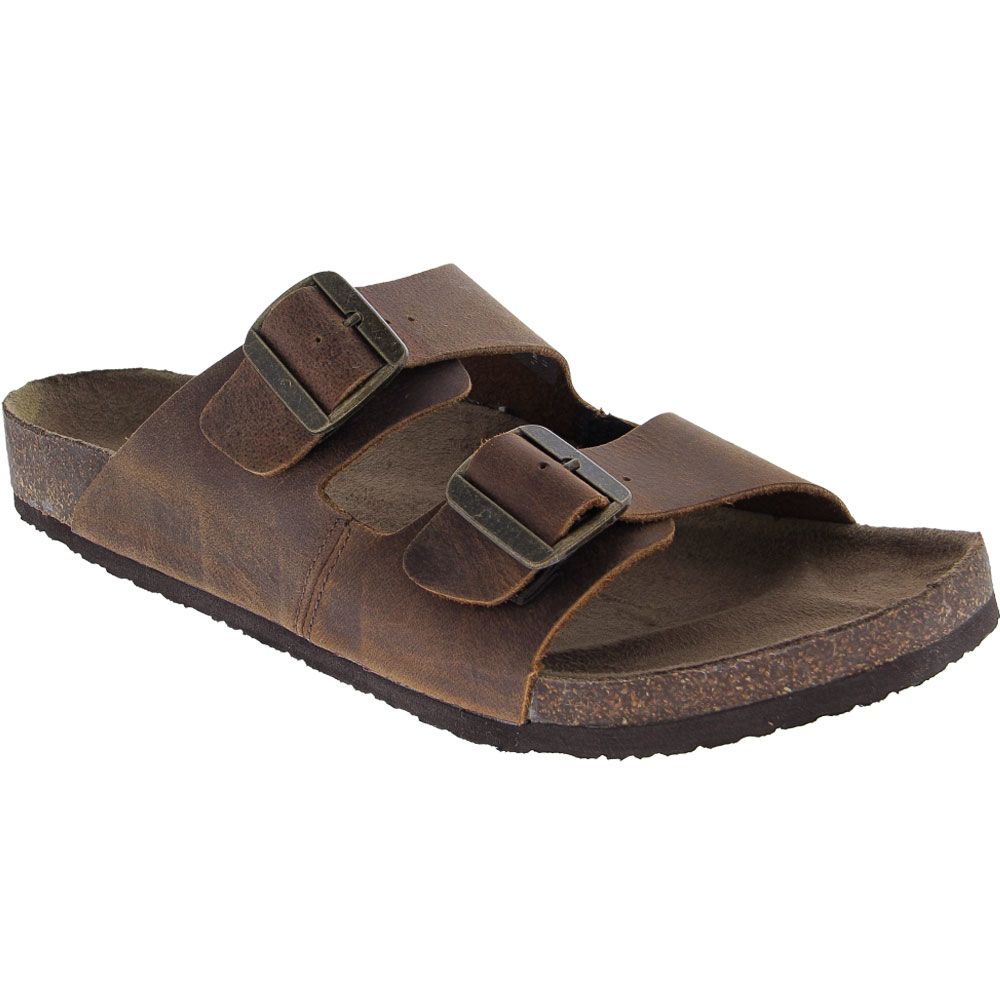 Crevo Sedono Slide Sandals - Mens Brown