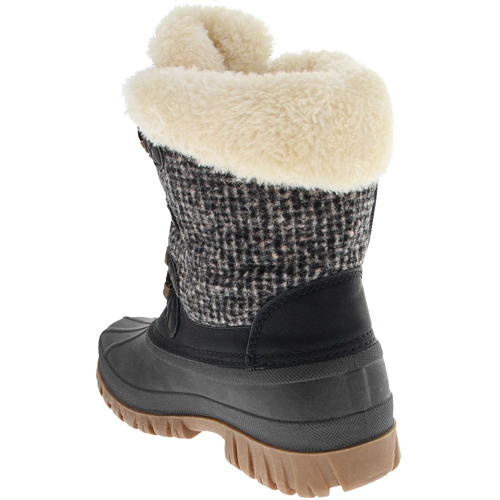 Cougar Cabin Gatsby Winter Boots - Womens Black Back View