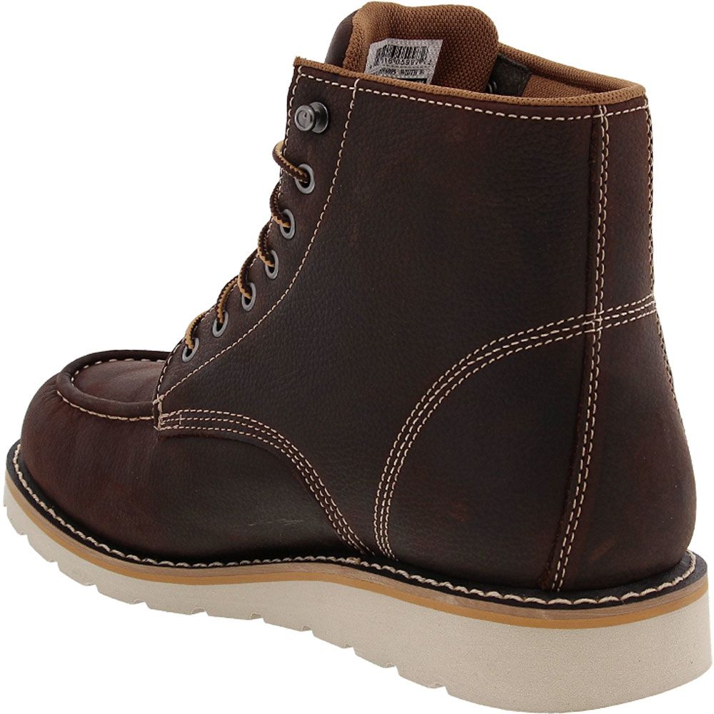 Carhartt 6095 Non-Safety Toe Work Boots - Mens Brown Back View