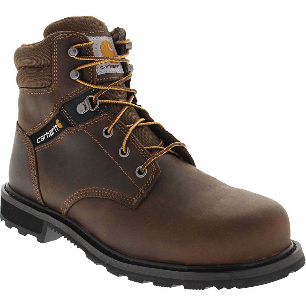 Carhartt 6274 Safety Toe Work Boots - Mens Dark Brown Oil Tanned