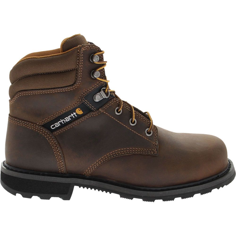 Carhartt 6274 Safety Toe Work Boots - Mens Dark Brown Oil Tanned Side View