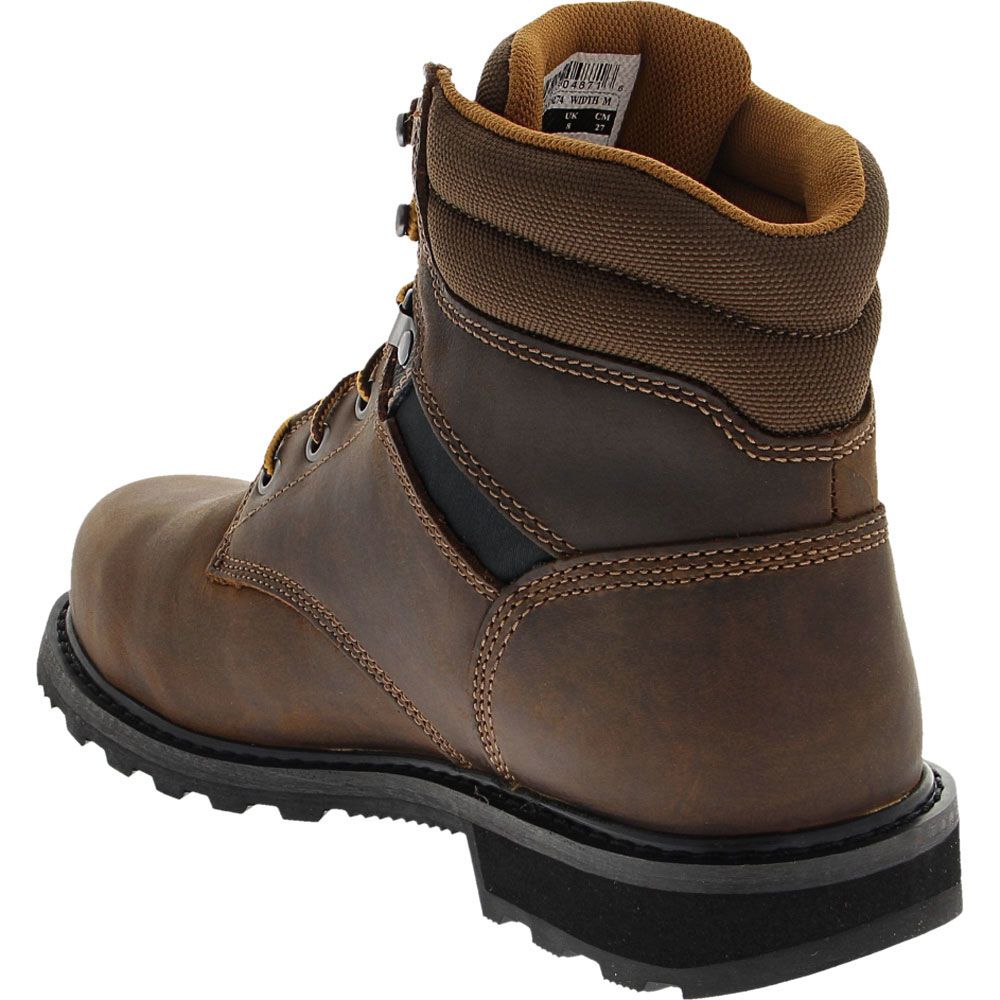 Carhartt 6274 Safety Toe Work Boots - Mens Dark Brown Oil Tanned Back View
