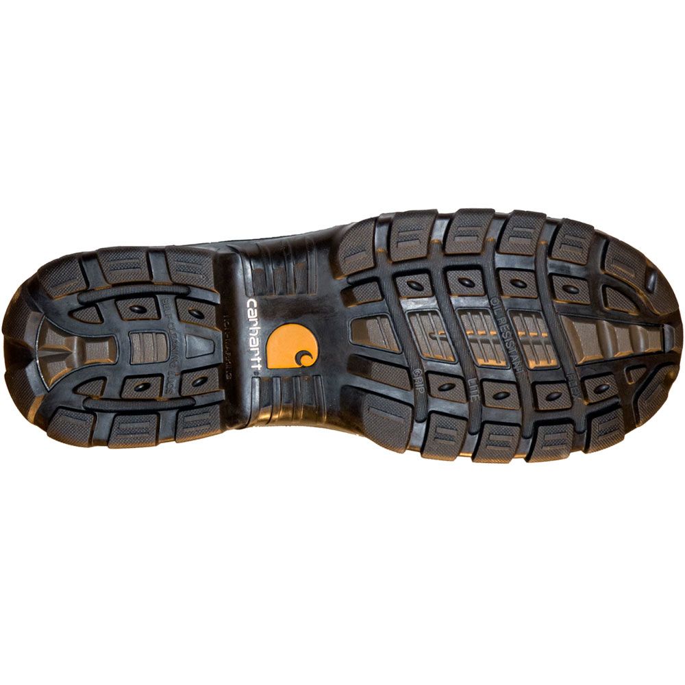Carhartt Cmf6380 Flex Composite Toe Work Boots - Mens Dark Brown Oil Tanned Sole View