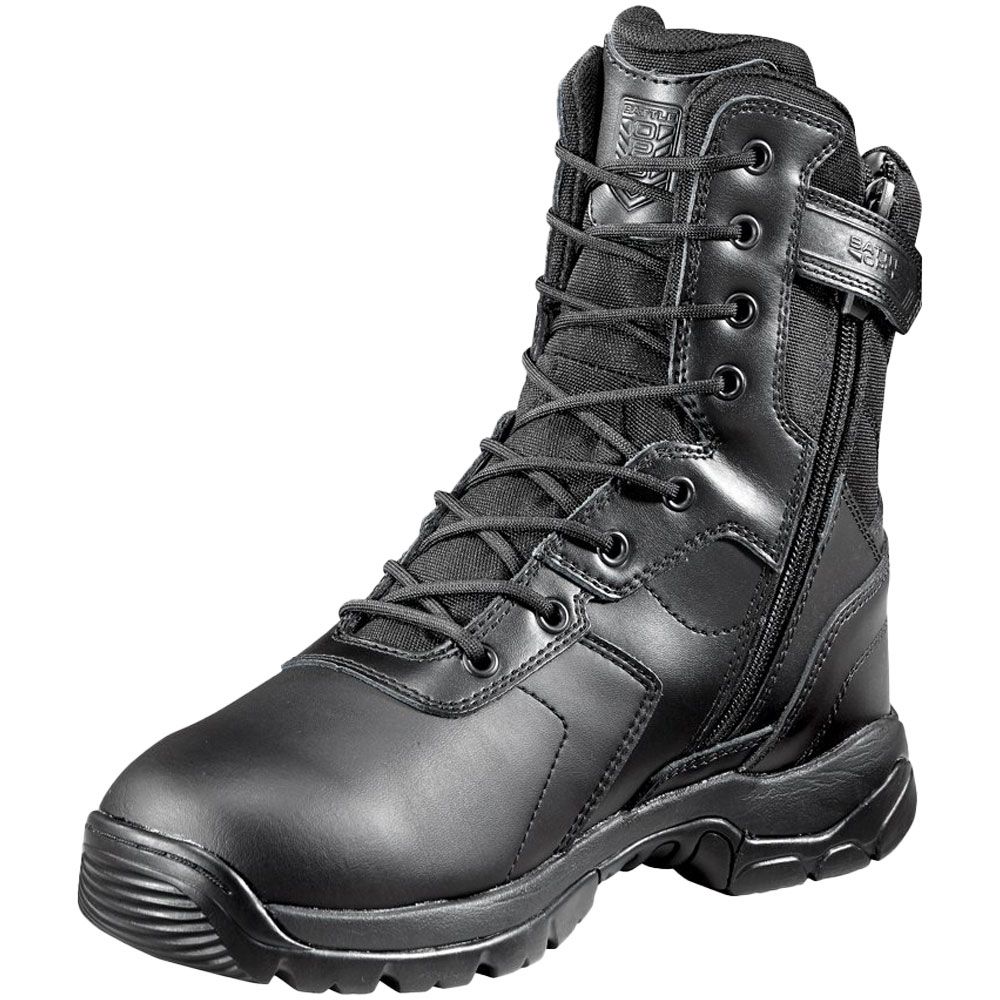 Carhartt 8" Black Side Zip Wp Non-Safety Toe Work Boots - Mens Black Back View
