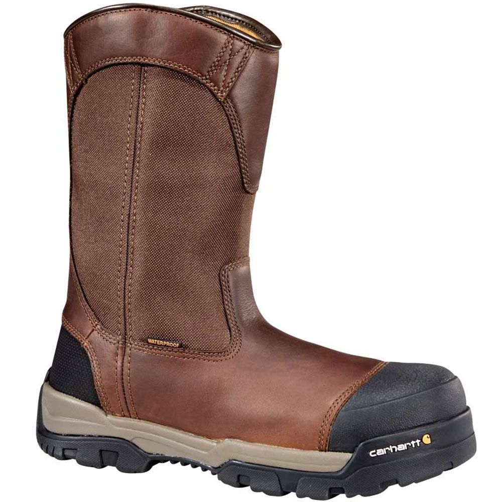 'Carhartt Cme1355 Composite Toe Work Boots - Mens Peanut Oil Tan Leather