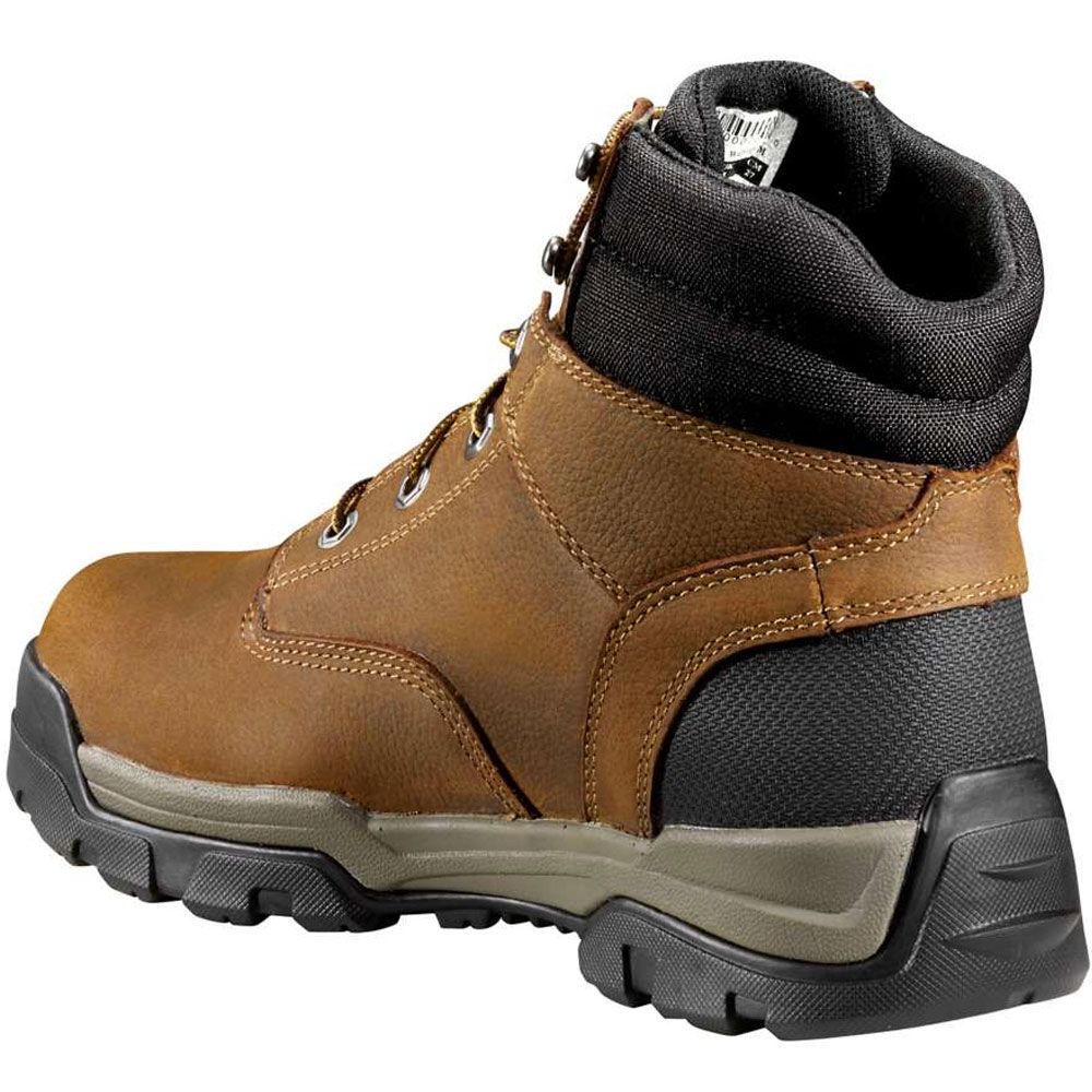 Carhartt Cme6047 Non-Safety Toe Work Boots - Mens Bison Brown Oil Tan Back View