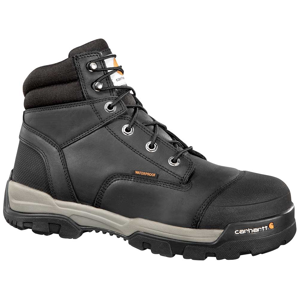 Carhartt Cme6351 Composite Toe Work Boots - Mens Black Side View