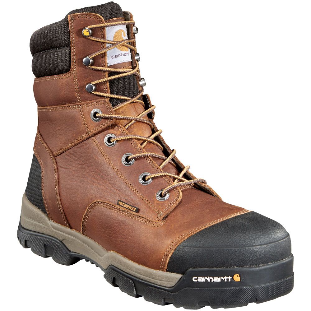 Carhartt Cme8355 Composite Toe Work Boots - Mens Peanut Oil Tan Leather