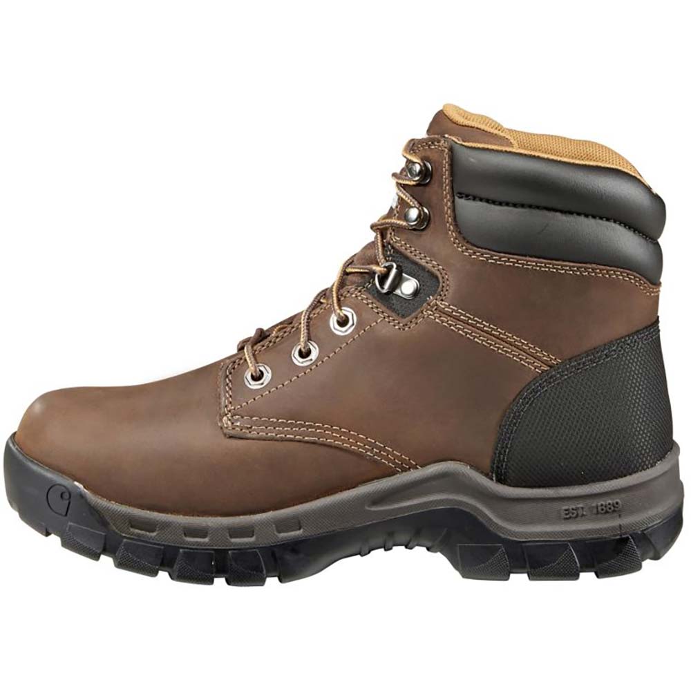 Carhartt CMF6066 Non-Safety Toe Work Boots - Mens Brown Back View