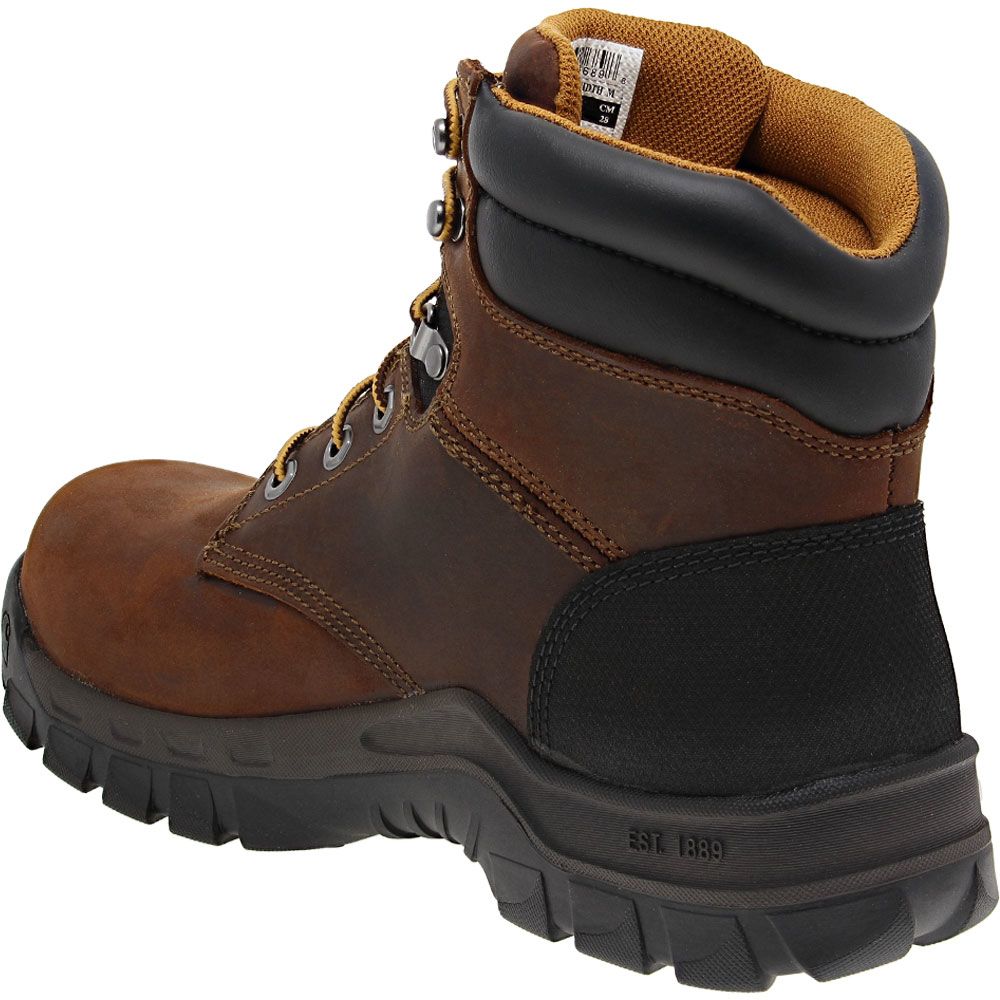 Carhartt CMF6366 Composite Toe Work Boots - Mens Brown Back View