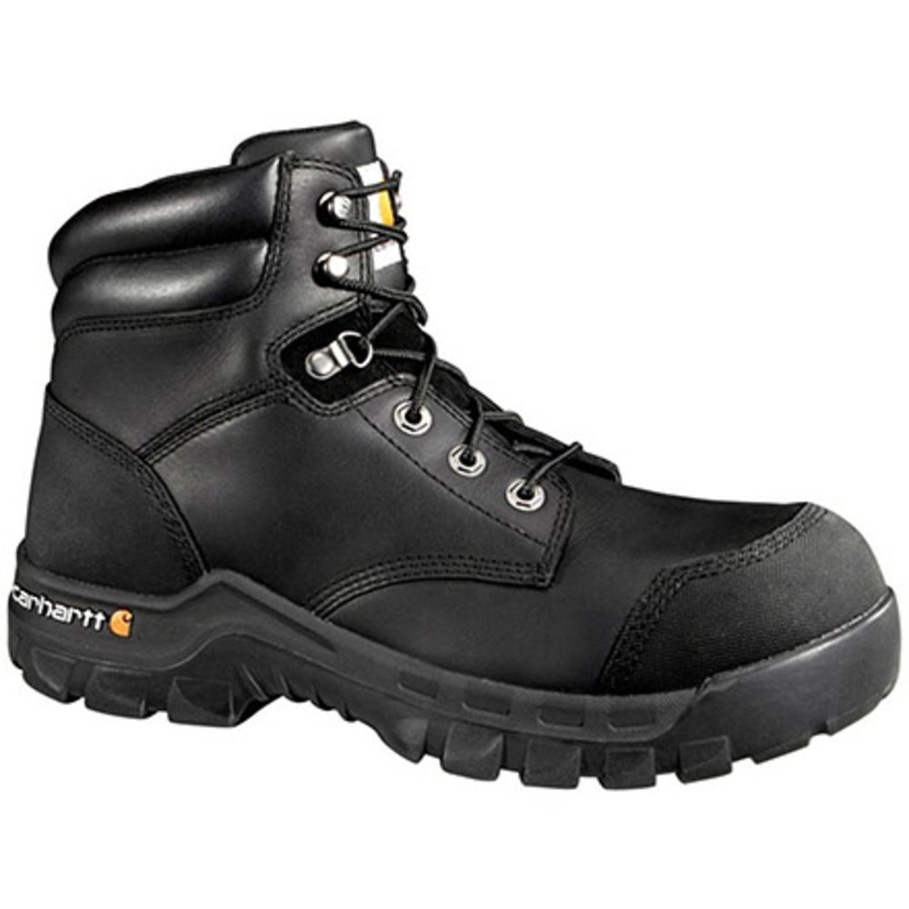 Carhartt Work Flex 6 Inch Black Comp Toe Work Boots - Mens Black