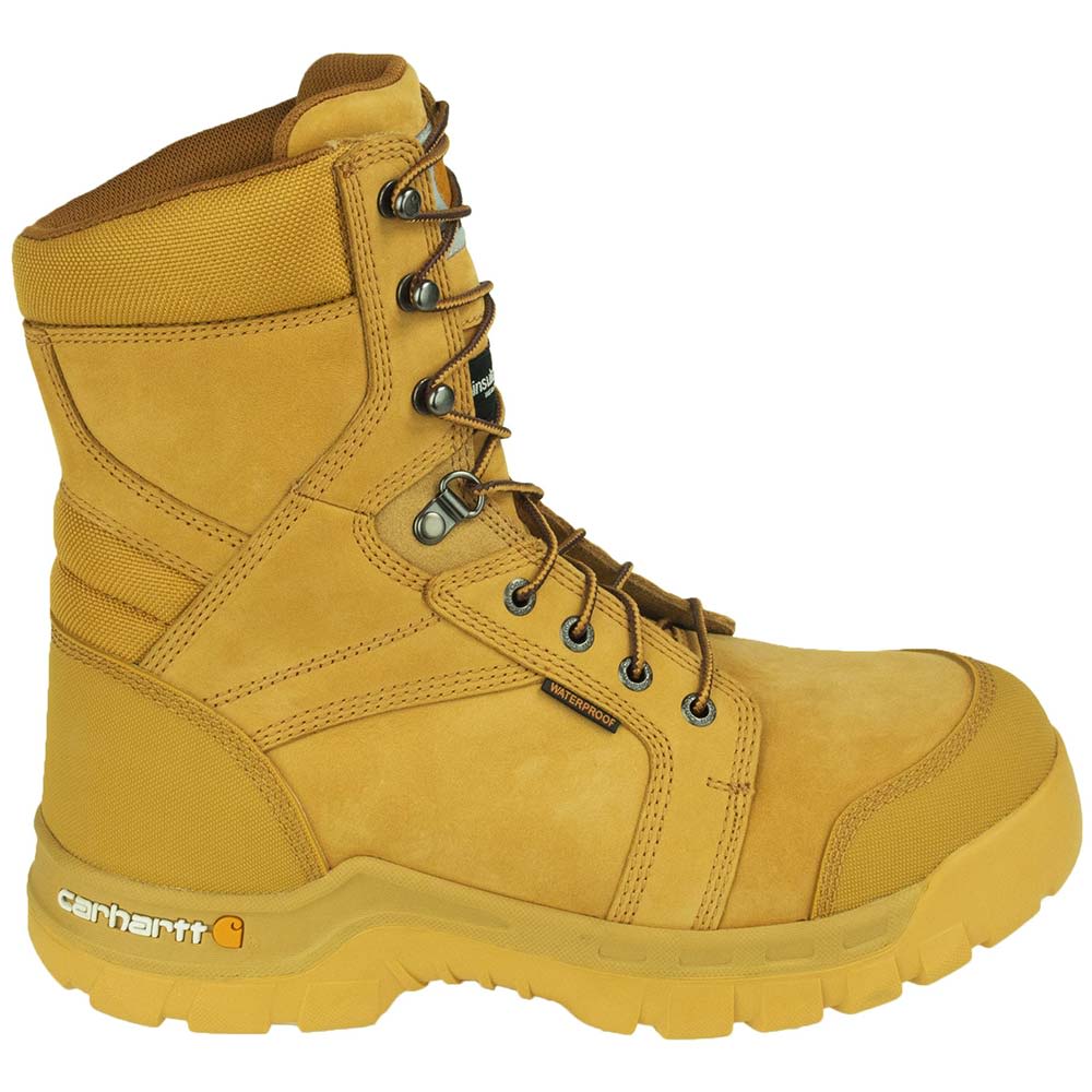 Carhartt Cmf8058 Non-Safety Toe Work Boots - Mens Wheat Nubuck