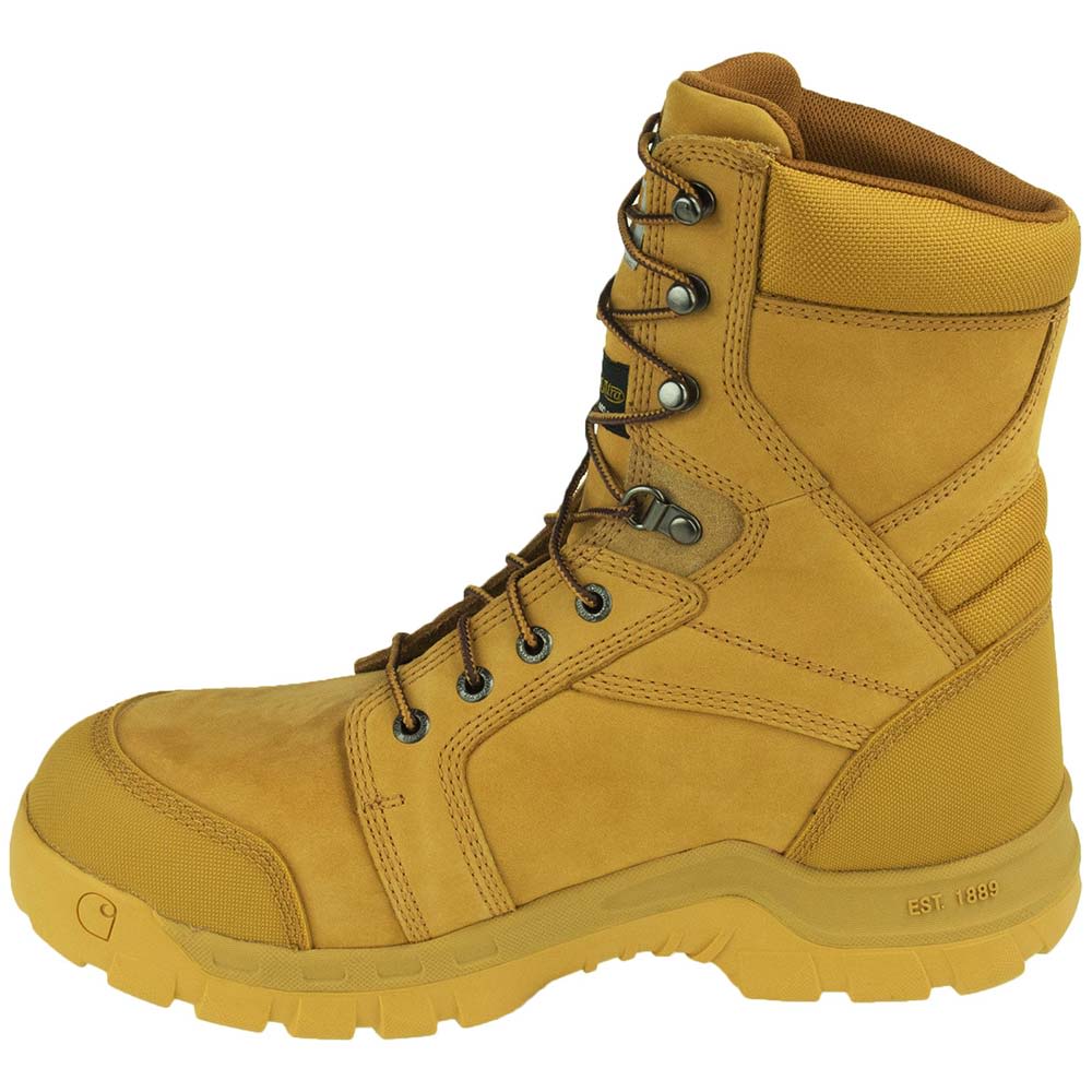 Carhartt Cmf8058 Non-Safety Toe Work Boots - Mens Wheat Back View