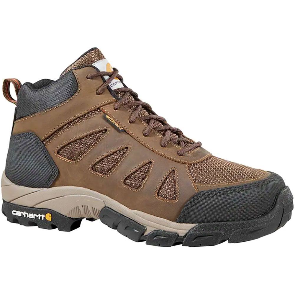 Carhartt Cmh4480 Safety Toe Work Boots - Mens Dark Brown