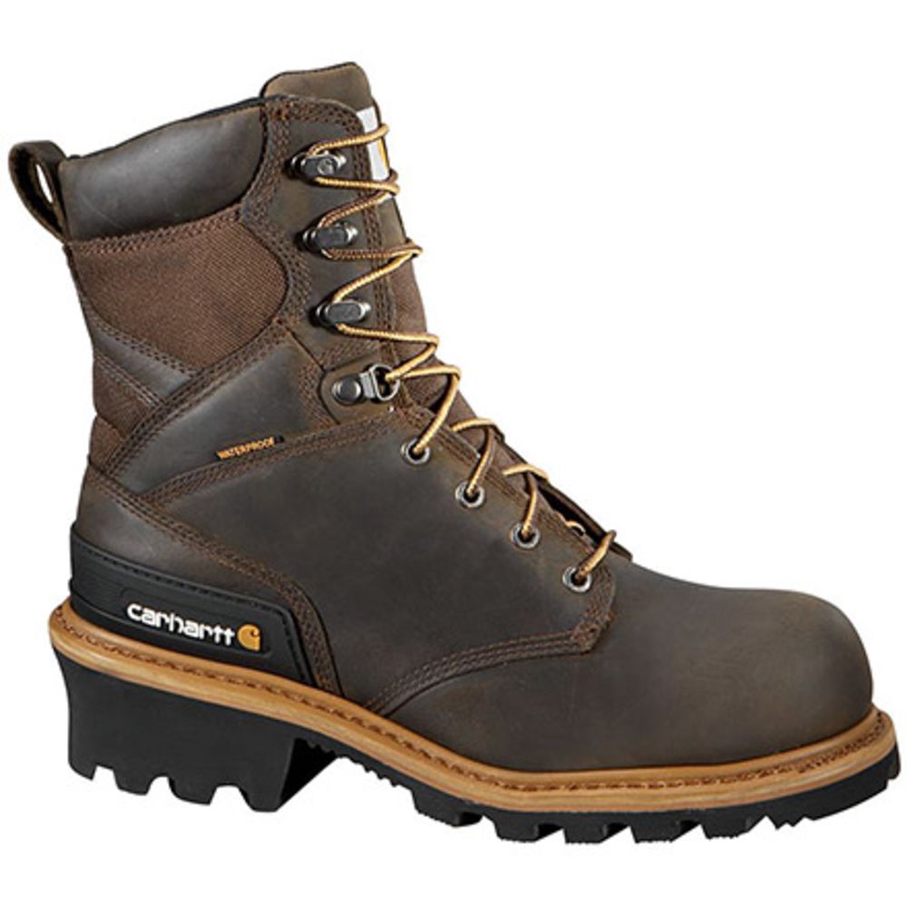 Carhartt CML8360 Composite Toe Work Boots - Mens Crazy Horse Brown Oil Tanned