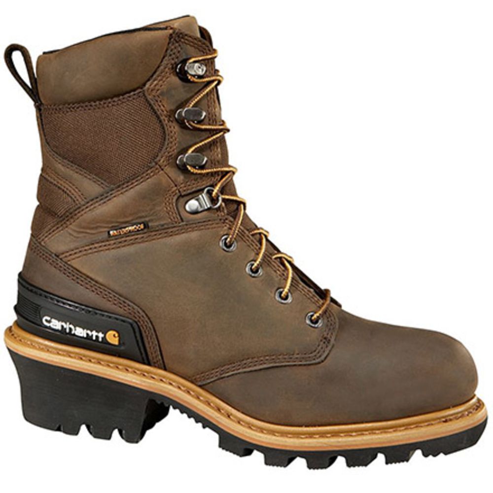 Carhartt CML8369 Composite Toe Work Boots - Mens Crazy Horse Brown Oil Tanned