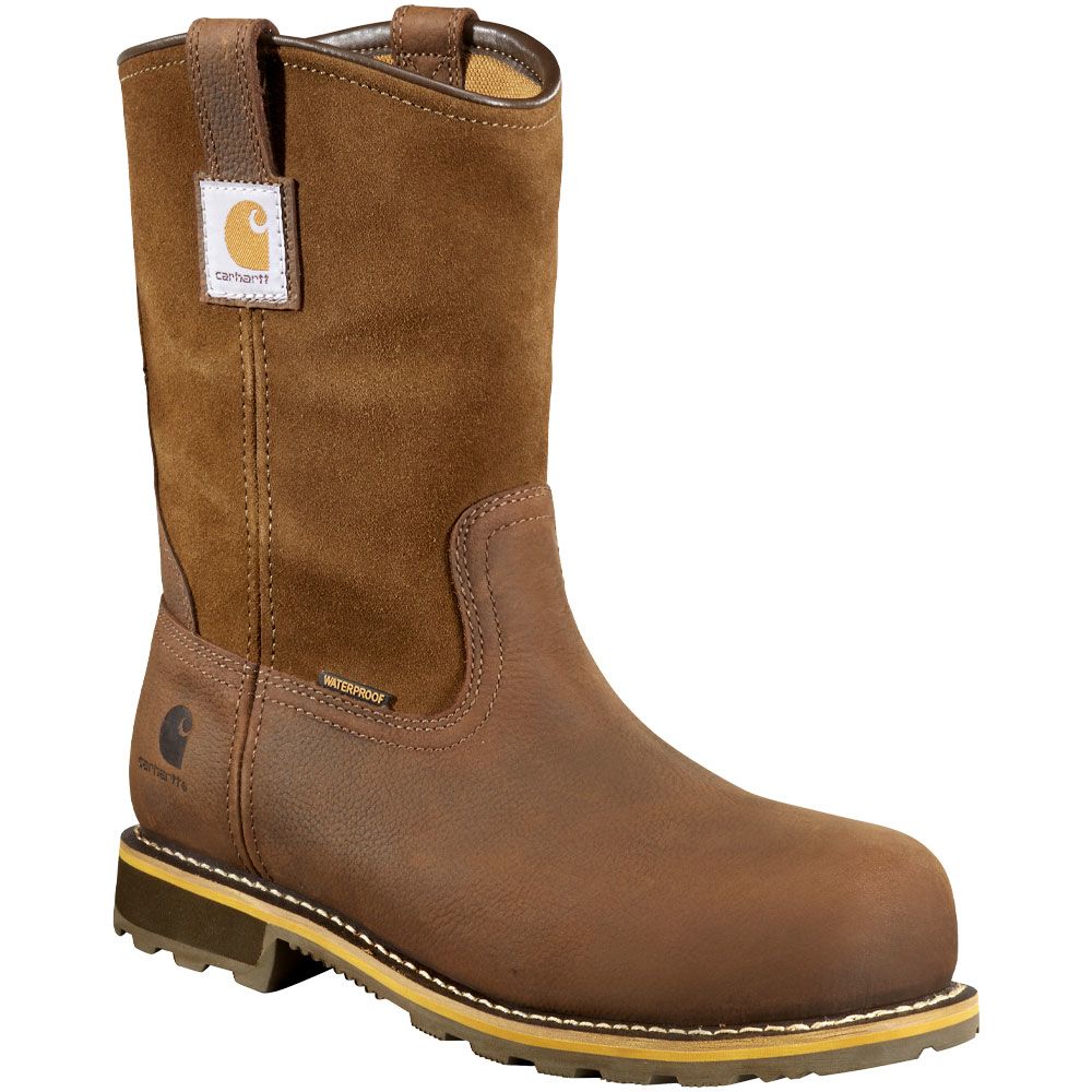 Carhartt Cmp1453 Safety Toe Work Boots - Mens Bison Brown Oil Tan