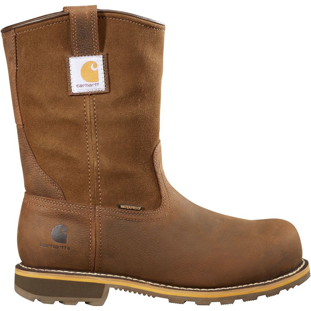 'Carhartt Cmp1453 Safety Toe Work Boots - Mens Bison Brown Oil Tan