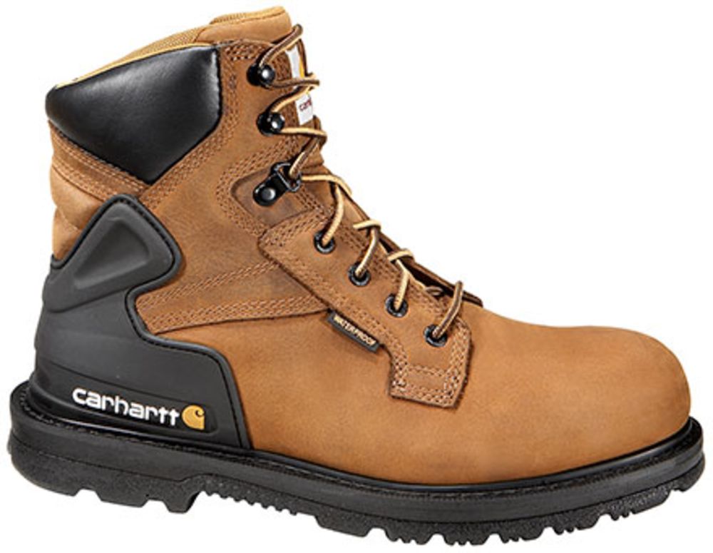 'Carhartt CMW6120 Non-Safety Toe Work Boots - Mens Bison Brown Oil Tan