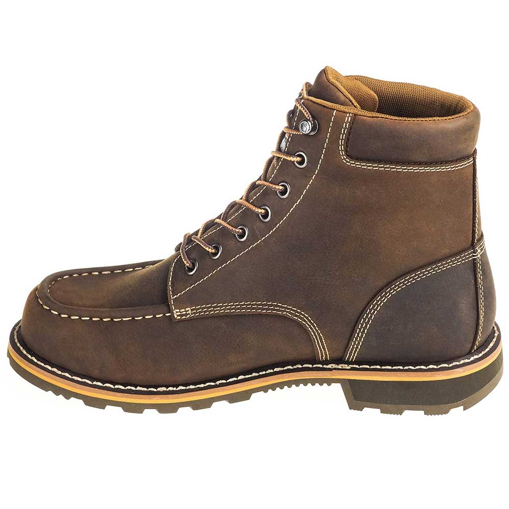 Carhartt Cmw6197 Non-Safety Toe Work Boots - Mens Dark Brown Back View