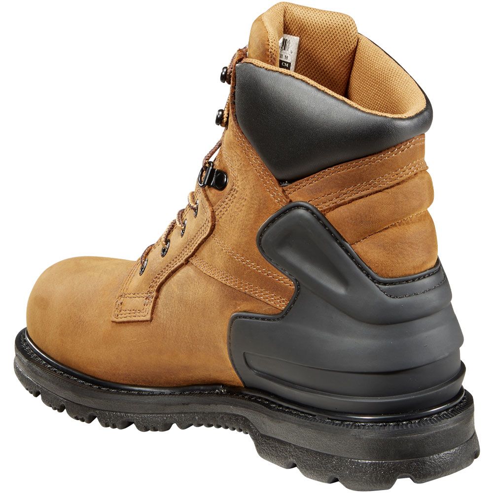 Carhartt 6220 Safety Toe Work Boots - Mens Bison Brown Oil Tan Back View
