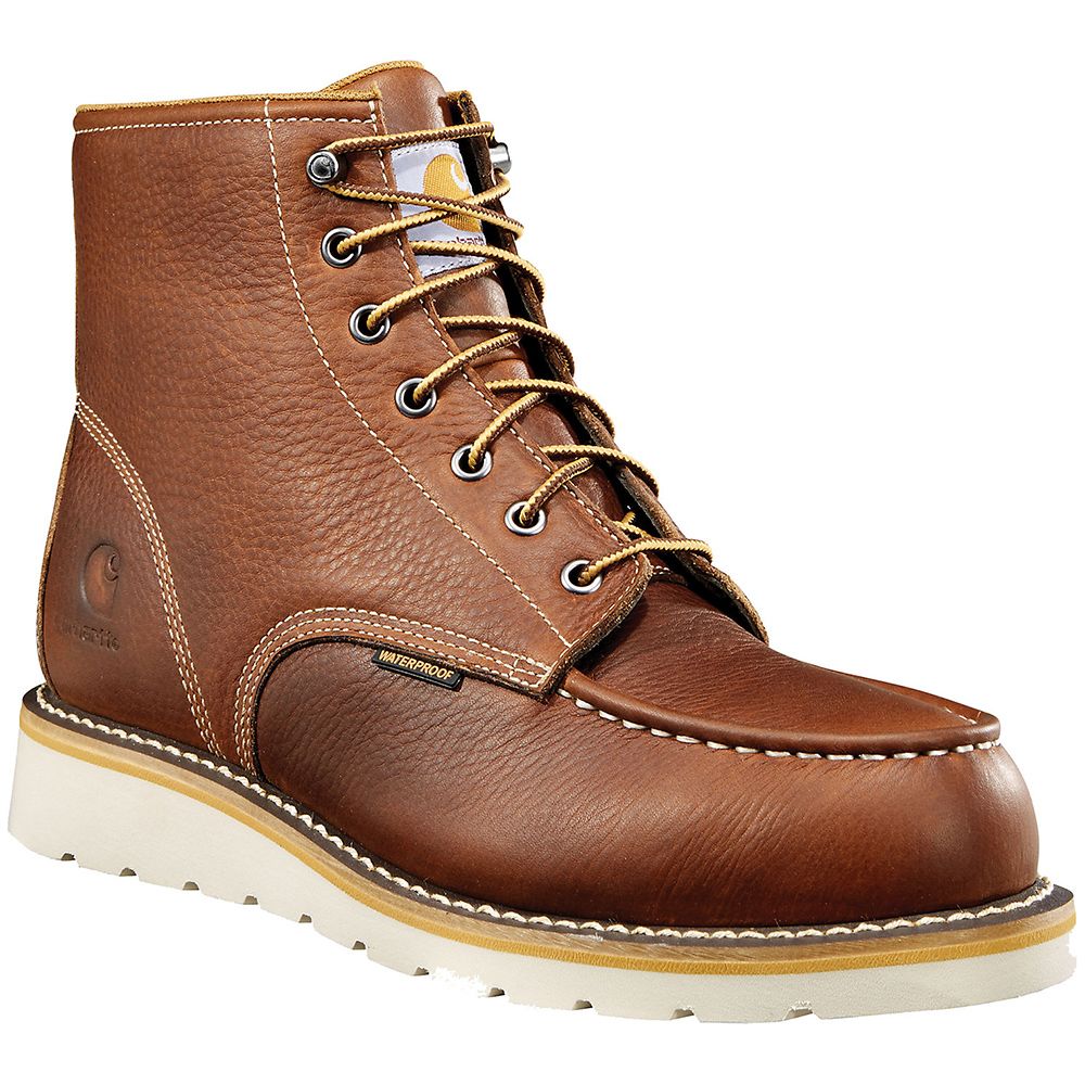 Carhartt Cmw6295 Safety Toe Work Boots - Mens Dark Brown Oiled