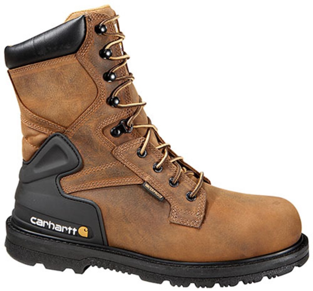 'Carhartt CMW8200 Safety Toe Work Boots - Mens Bison Brown Oil Tan