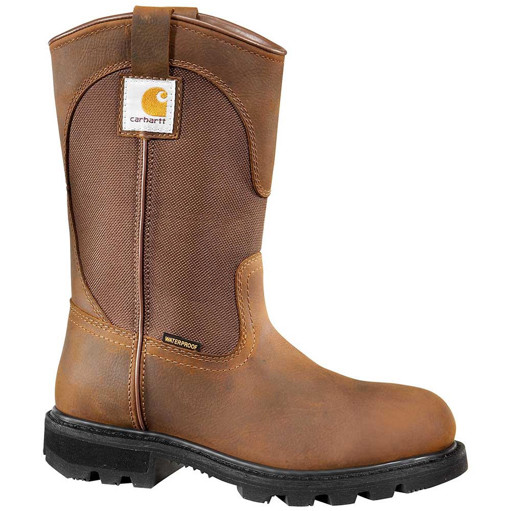 Carhartt CWP1250 Safety Work Boots - Womens Bison Brown Oil Tan Side View