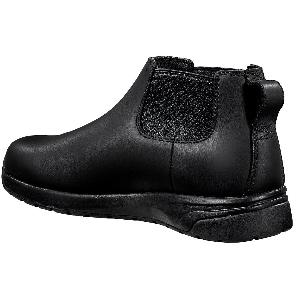 Carhartt Force 4" Romeo Nt Blk Safety Toe Work Boots - Mens Black Back View