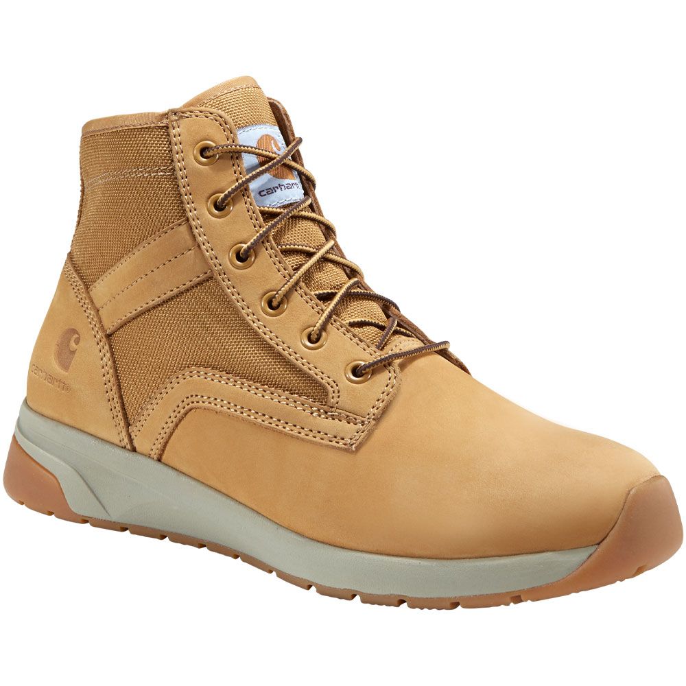 Carhartt Force Non-Safety Toe Work Boots - Mens Wheat Nubuck