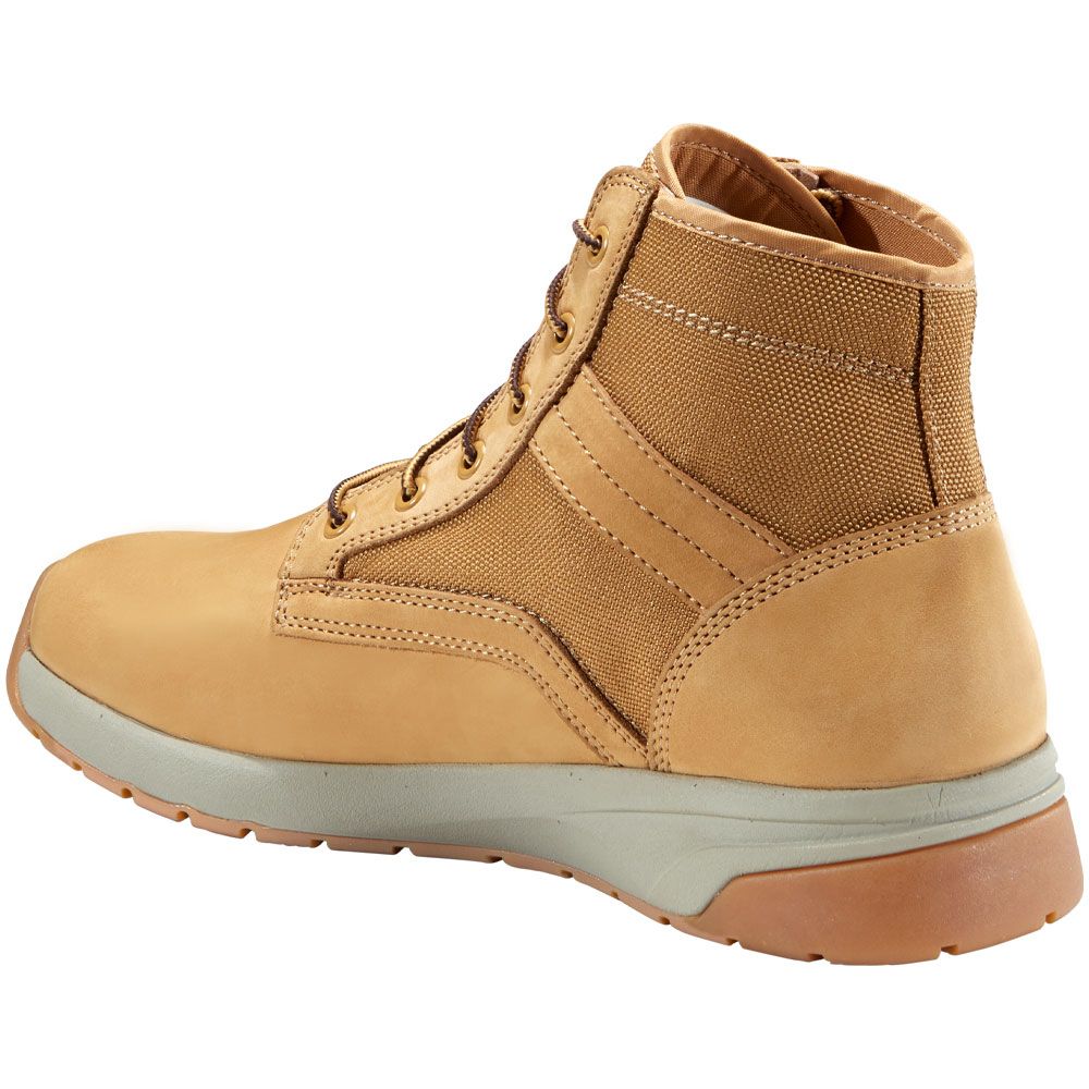 Carhartt Force Non-Safety Toe Work Boots - Mens Wheat Nubuck Back View